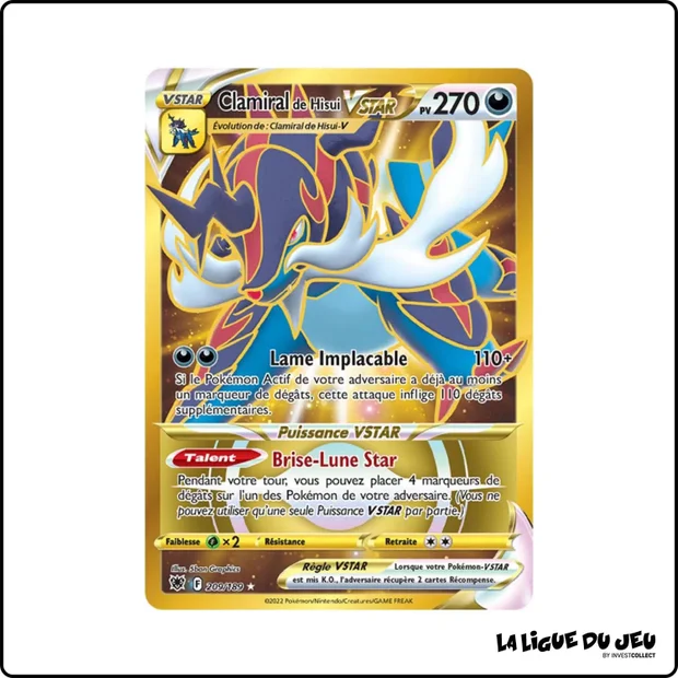 Secrete - Pokemon - Astres Radieux - Clamiral de Hisui VSTAR 209/189