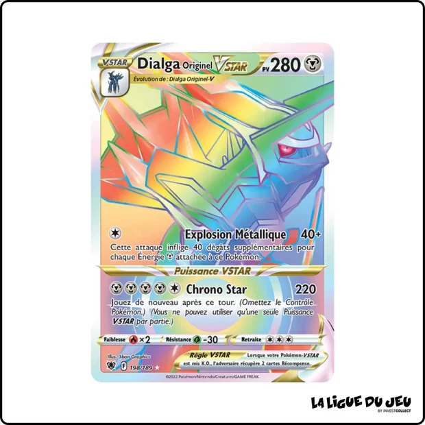 Secrete - Pokemon - Astres Radieux - Dialga Originel VSTAR 198/189