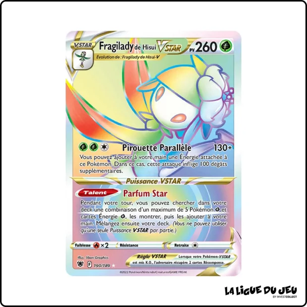 Secrete - Pokemon - Astres Radieux - Fragilady de Hisui VSTAR 190/189