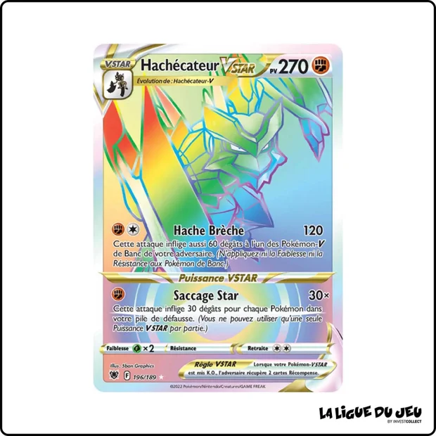 Secrete - Pokemon - Astres Radieux - Hachécateur VSTAR 196/189