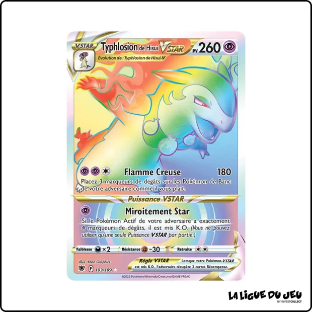 Secrete - Pokemon - Astres Radieux - Typhlosion de Hisui VSTAR 193/189
