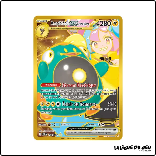 Secrete - Pokemon - Aventures Ensemble - Ampibidou ex de Mashynn 188/159