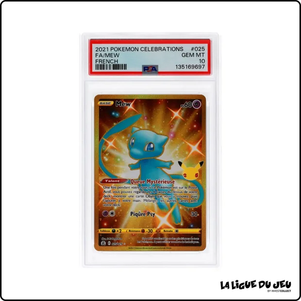Secrète - Pokemon - Célébrations - Mew - 025/025 - PSA 10 - Français