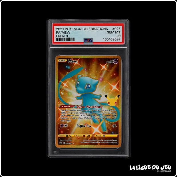 Secrète - Pokemon - Célébrations - Mew - 025/025 - PSA 10 - Français