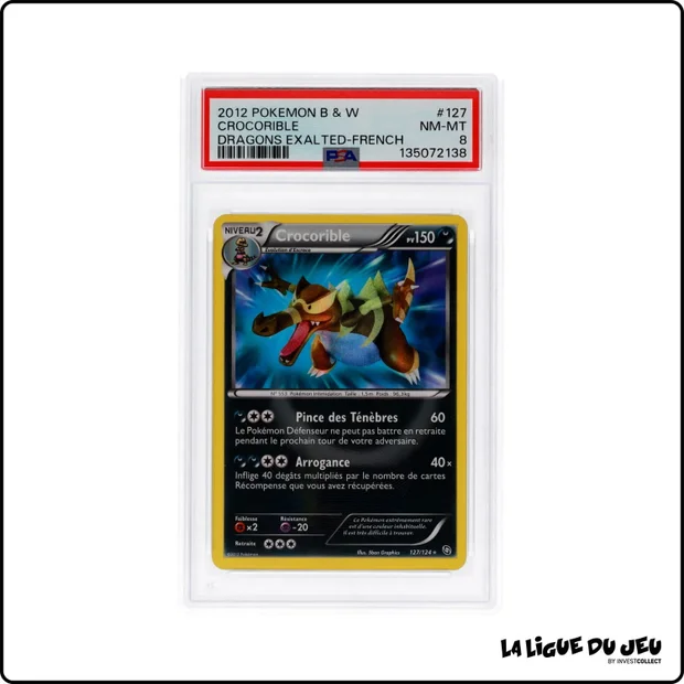Secrète - Pokemon - Dragons Exaltés - Crocorible - 127/124 - PSA 8 - Français