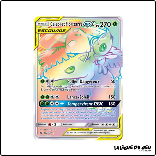 Secrete - Pokemon - Duo de Choc - Celebi et Florizarre GX 182/181