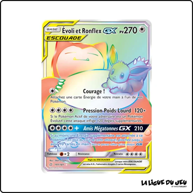 Secrete - Pokemon - Duo de Choc - Évoli et Ronflex GX 191/181