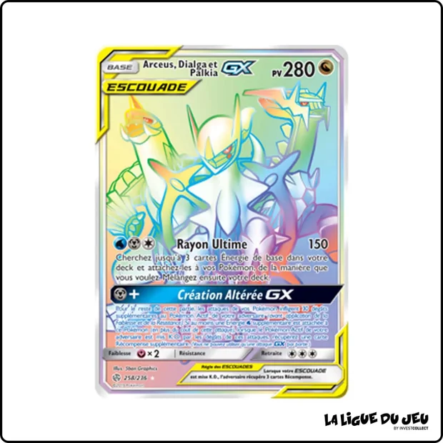 Secrete - Pokemon - Éclipse Cosmique - Arceus, Dialga et Palkia GX 258/236