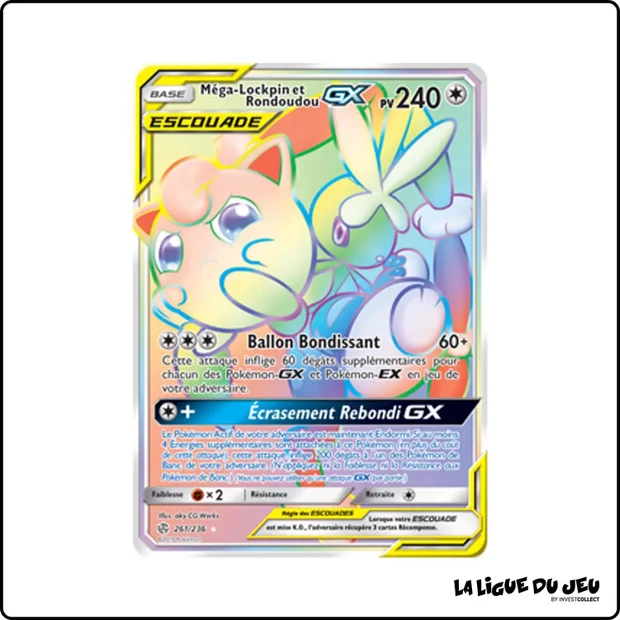 Secrete - Pokemon - Éclipse Cosmique - Méga-Lockpin et Rondoudou GX 261/236