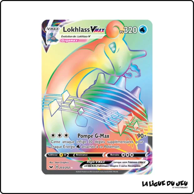 Secrete - Pokemon - Épée et Bouclier de Base - Lokhlass VMAX 203/202