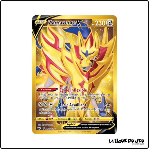 Secrete - Pokemon - Épée et Bouclier de Base - Zamazenta V 212/202