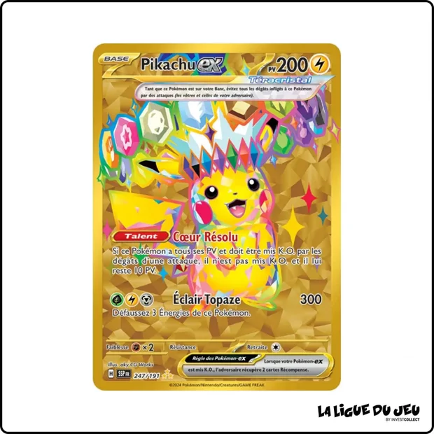 Secrete - Pokemon - Étincelles Déferlantes - Pikachu ex 247/191