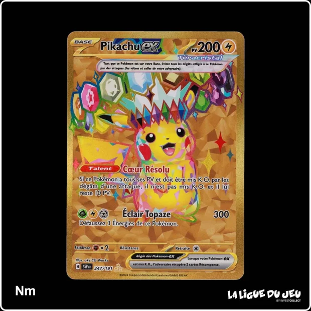 Secrete - Pokemon - Étincelles Déferlantes - Pikachu ex 247/191