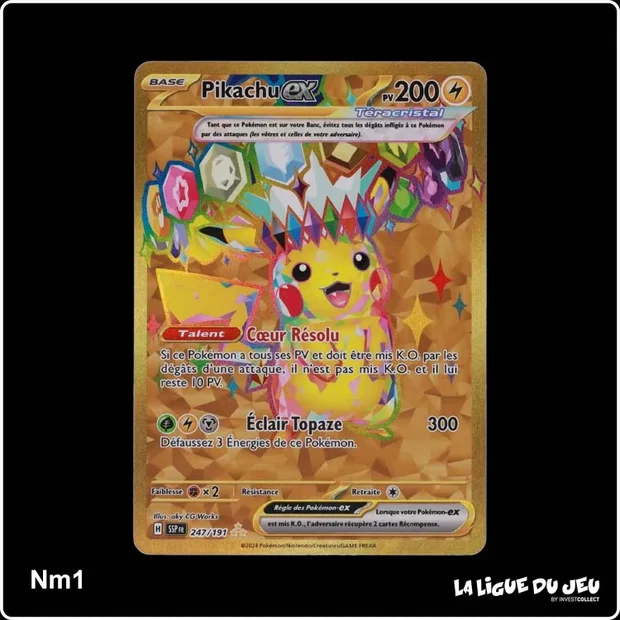 Secrete - Pokemon - Étincelles Déferlantes - Pikachu ex 247/191