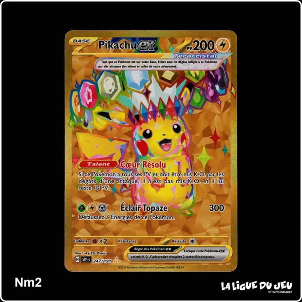Secrete - Pokemon - Étincelles Déferlantes - Pikachu ex 247/191