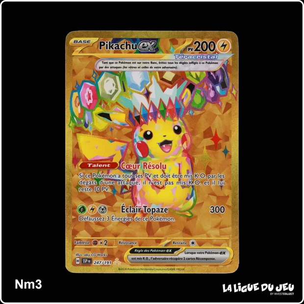 Secrete - Pokemon - Étincelles Déferlantes - Pikachu ex 247/191