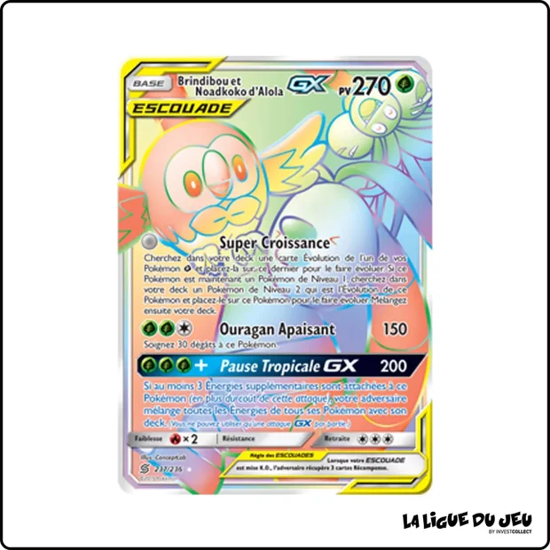 Secrete - Pokemon - Harmonie des Esprits - Brindibou et Noadkoko d'Alola GX 237/236