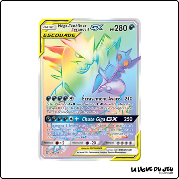 Secrete - Pokemon - Harmonie des Esprits - Méga-Ténéfix et Tyranocif GX 245/236
