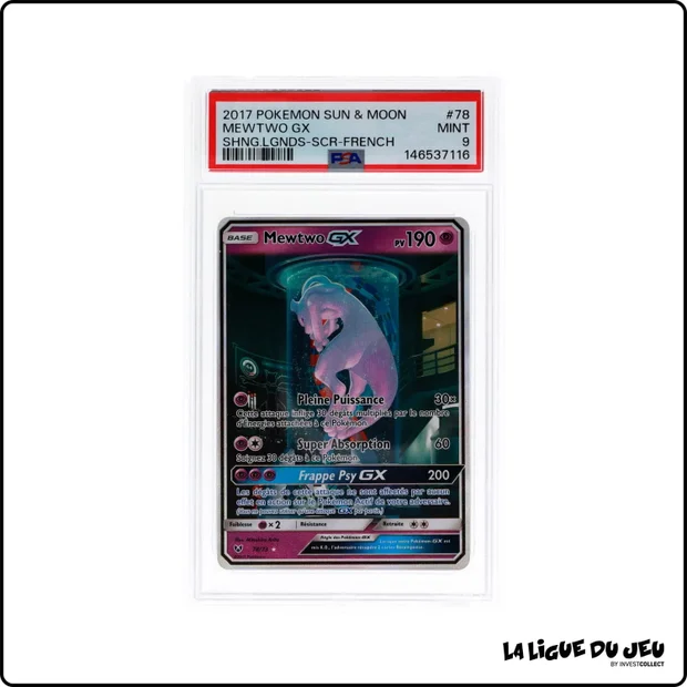 Secrete - Pokemon - Légendes Brillantes - Mewtwo GX - 78/73 - PSA 9 - Français