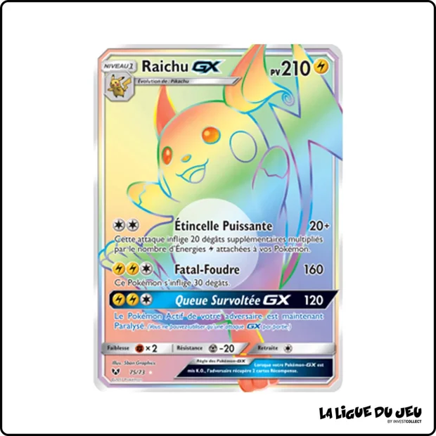 Secrete - Pokemon - Légendes Brillantes - Raichu GX 75/73