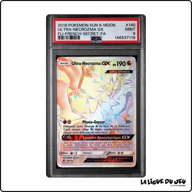 Secrete - Pokemon - Lumière Interdite - Ultra-Necrozma GX - 140/131 - PSA 9 - Français
