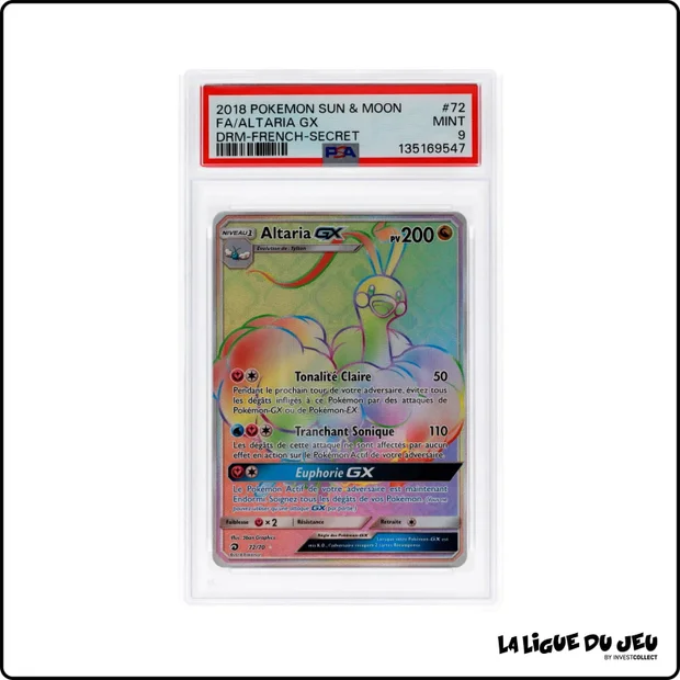 Secrète - Pokémon - Majesté des Dragons - Altaria GX - 72/70 - PSA 9 - Français