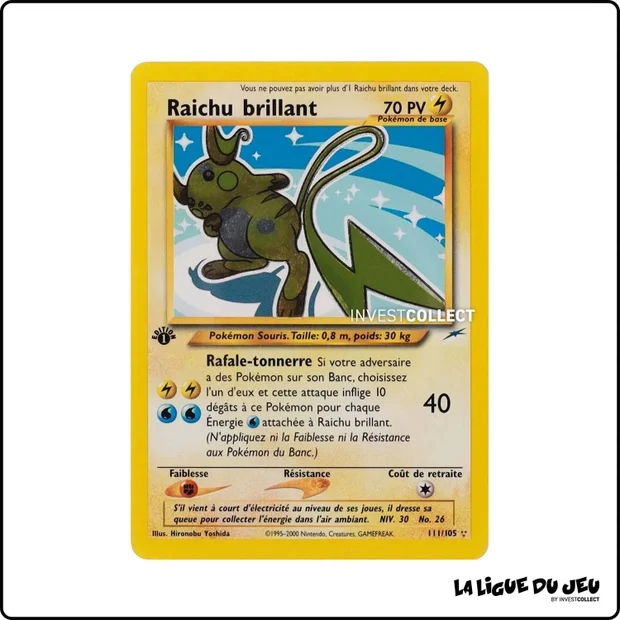 Secrete - Pokemon - Neo Destiny - Raichu brillant 111/105