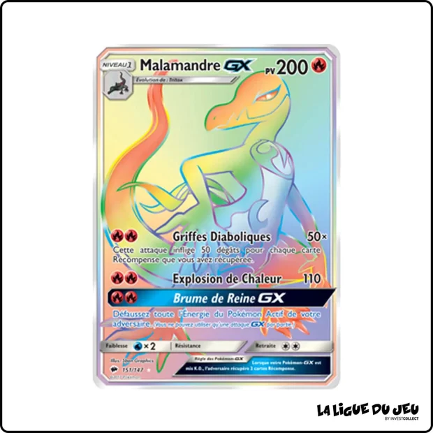 Secrete - Pokemon - Ombres Ardentes - Malamandre GX 151/147