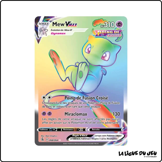 Secrete - Pokemon - Poing de Fusion - Mew VMAX 268/264