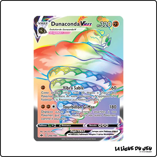 Secrete - Pokemon - Règne de Glace - Dunaconda VMAX 206/198
