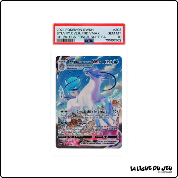 Secrete - Pokemon - Règne de Glace - Sylveroy Cavalier du Froid VMAX 203/198 - PSA 10 - Français