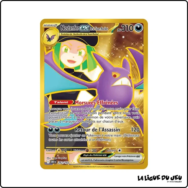 Secrete - Pokemon - Rivalités Destinées - Nostenfer ex de la Team Rocket 242/182