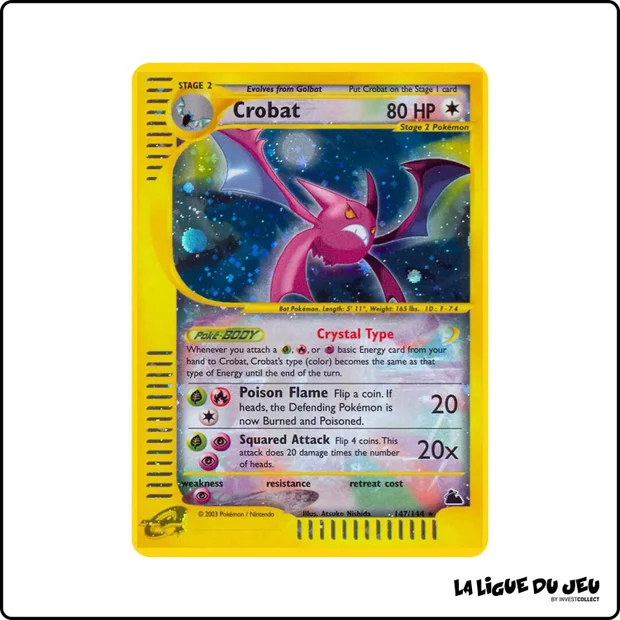 Secrete - Pokemon - Skyridge - Crobat 147/144