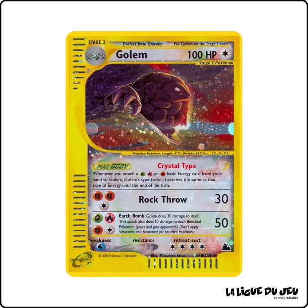 Secrete - Pokemon - Skyridge - Golem 148/144