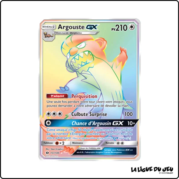 Secrete - Pokemon - Soleil et Lune de Base - Argouste GX 157/149