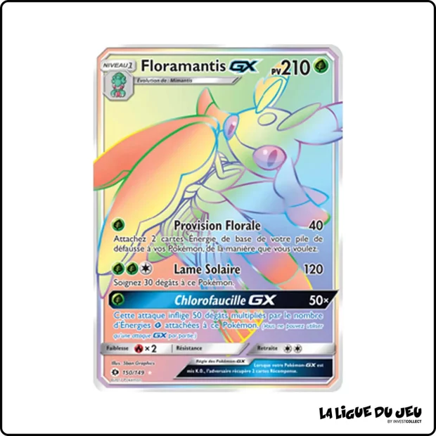 Secrete - Pokemon - Soleil et Lune de Base - Floramantis GX 150/149
