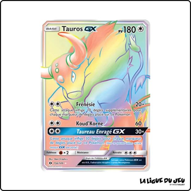 Secrete - Pokemon - Soleil et Lune de Base - Tauros GX 156/149