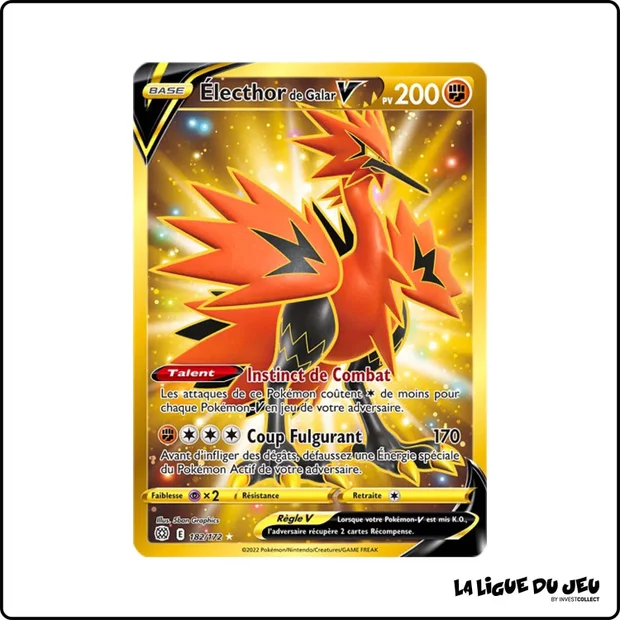 Secrete - Pokemon - Stars Étincelantes - Électhor de Galar V 182/172