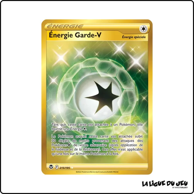 Secrete - Pokemon - Tempête Argentée - Énergie Garde V 215/195