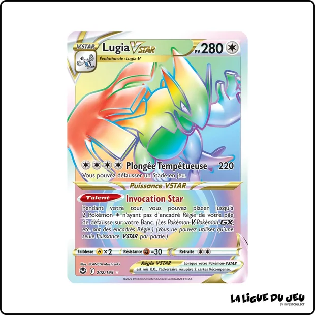 Secrete - Pokemon - Tempête Argentée - Lugia VSTAR 202/195