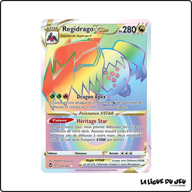 Secrete - Pokemon - Tempête Argentée - Regidrago VSTAR 201/195