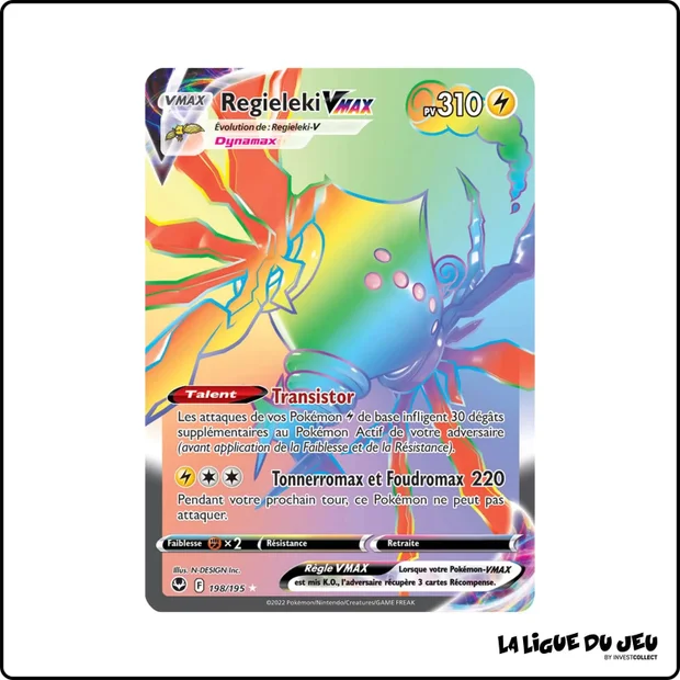 Secrete - Pokemon - Tempête Argentée - Regieleki VMAX 198/195