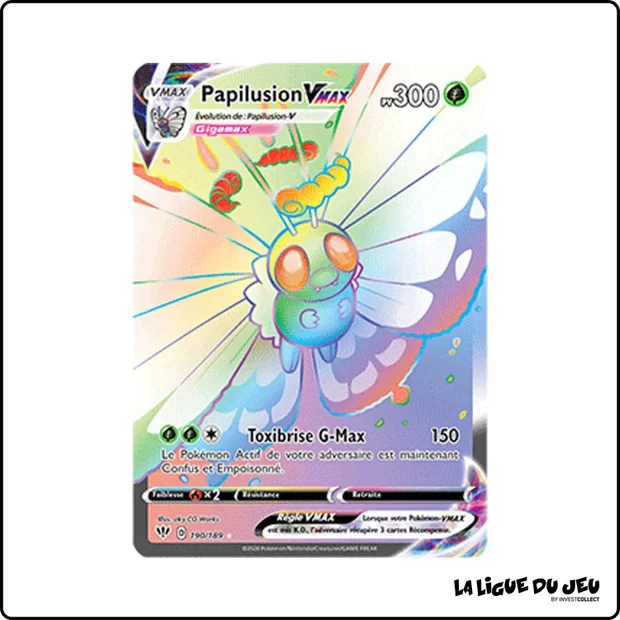 Secrete - Pokemon - Ténèbres Embrasées - Papilusion VMAX 190/201