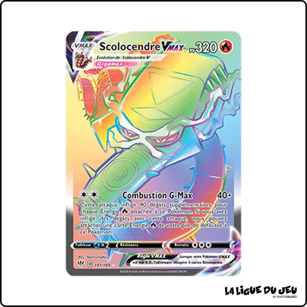 Secrete - Pokemon - Ténèbres Embrasées - Scolocendre VMAX 191/201