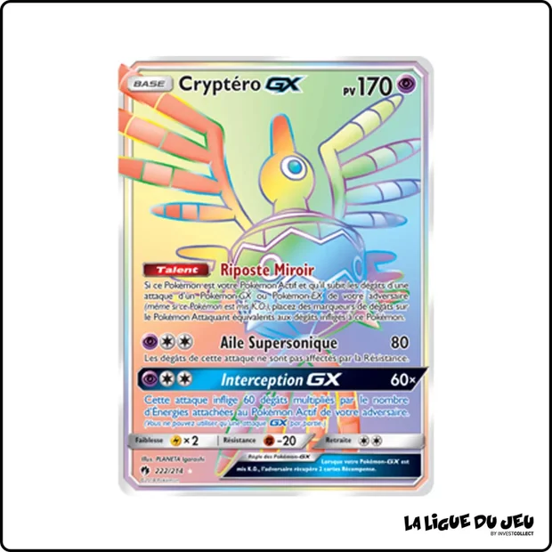 Secrete - Pokemon - Tonnerre Perdu - Cryptéro GX 222/214