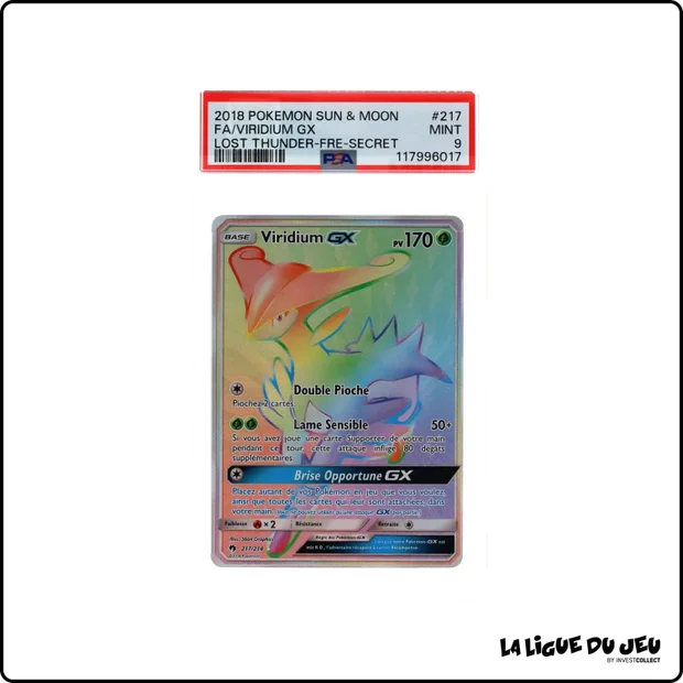 Secrète - Pokemon - Tonnerre Perdu - Viridium GX - 217/214 - PSA 9 - Français