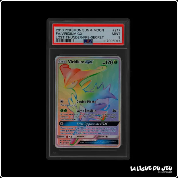 Secrète - Pokemon - Tonnerre Perdu - Viridium GX - 217/214 - PSA 9 - Français