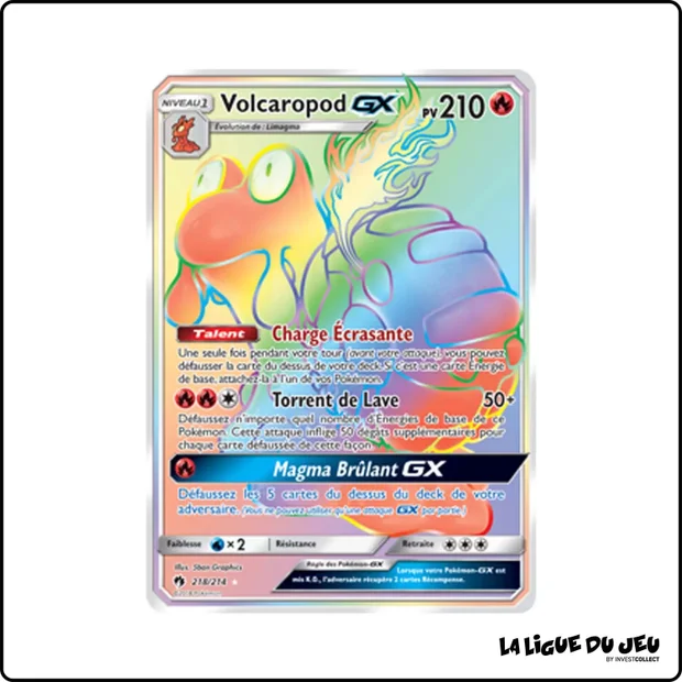 Secrete - Pokemon - Tonnerre Perdu - Volcaropod GX 218/214