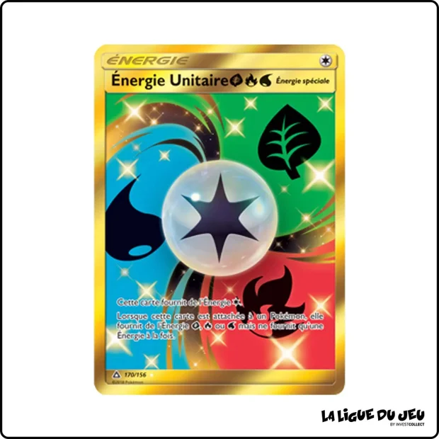 Secrete - Pokemon - Ultra-Prisme - Énergie Unitaire PlanteFeuEau 170/156