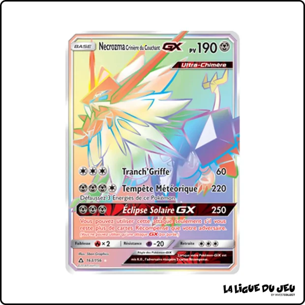 Secrete - Pokemon - Ultra-Prisme - Necrozma Crinière du Couchant GX 163/156